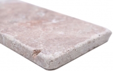 Piastrelle di pietra naturale mosaico travertino rosso opaco parete pavimento cucina bagno doccia MOSF-45-M450
