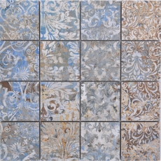 Mosaico ceramico gres porcellanato forte multicolore opaco parete pavimento cucina bagno doccia MOS16-71CV_f