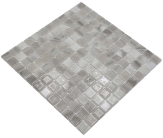 Mosaico piscina Mosaico piscina Mosaico vetro beige chiaro cangiante Muro Pavimento Cucina Bagno Doccia MOS220-P56251_f