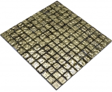 Mosaico di vetro con tessere doro Rivestimento per pareti Mosaico per pareti Bagno Cucina MOS78-8GO3_f