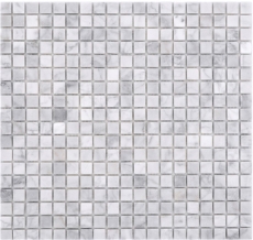 Pietra naturale mosaico di marmo bianco carrara look opaco parete pavimento cucina bagno doccia MOS38-15-2000_f