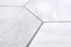 Piastrelle di pietra naturale mosaico marmo bianco opaco parete pavimento cucina bagno doccia MOS42-HX142_f