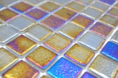 Mosaico piscina mosaico piscina mosaico vetro nero multicolore iridescente parete pavimento cucina bagno doccia MOS220-P55256_f