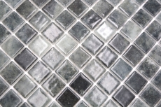 Campione a mano piscina mosaico piscina mosaico vetro mosaico nero antracite iridescente parete pavimento cucina bagno doccia MOS220-P56253_m