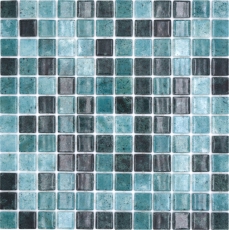 Campione a mano piscina mosaico piscina mosaico vetro mosaico verde antracite iridescente parete pavimento cucina bagno doccia MOS220-P56258_m