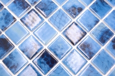 Mano modello piscina mosaico piscina mosaico vetro mosaico blu iridescente parete pavimento cucina bagno doccia MOS220-P56385_m