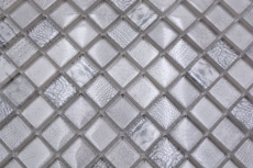 Mosaico di vetro dipinto a mano piastrelle di mosaico bianco lucido Africa parete cucina bagno doccia MOS68-WL14_m