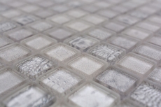 Mosaico di vetro dipinto a mano piastrelle di mosaico bianco lucido Africa parete cucina bagno doccia MOS68-WL14_m