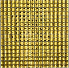 Mano modello diamante mosaico piastrelle oro lucido parete pavimento cucina bagno doccia MOS130-GO821_m
