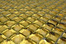 Mano modello diamante mosaico piastrelle oro lucido parete pavimento cucina bagno doccia MOS130-GO821_m
