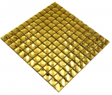 Mano modello diamante mosaico piastrelle oro lucido parete pavimento cucina bagno doccia MOS130-GO823_m