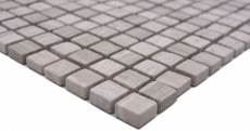 Campione a mano pietra naturale mosaico marmo grigio opaco parete pavimento cucina bagno doccia MOS38-15-2012_m