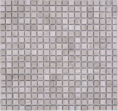 Campione a mano pietra naturale mosaico marmo grigio opaco parete pavimento cucina bagno doccia MOS38-15-2012_m