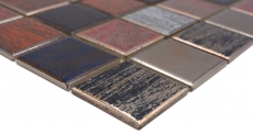 Motivo a mano in ceramica mosaico ceramico multicolore opaco parete cucina bagno doccia MOS24-1235_m