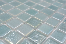 Campione a mano piscina mosaico piscina mosaico vetro mosaico verde pastello iridescente multicolore lucido parete pavimento cucina bagno doccia MOS220-P55253_m