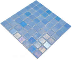 Mano modello piscina mosaico piscina mosaico vetro mosaico azzurro iridescente multicolore lucido parete pavimento cucina bagno doccia MOS220-P55381_m
