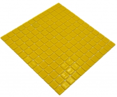 Campione a mano piscina mosaico piscina mosaico vetro mosaico giallo lucido parete pavimento cucina bagno doccia MOS220-P25801_m