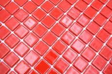 Campione a mano piscina mosaico piscina mosaico vetro mosaico rosso lucido parete pavimento cucina bagno doccia MOS220-P25808_m