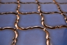 Mosaico ceramico dipinto a mano piastrelle di mosaico blu cobalto lucido parete pavimento cucina bagno doccia MOS13-P451_m