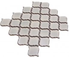 Mosaico ceramico dipinto a mano piastrelle di mosaico bianco antico lucido parete pavimento cucina bagno doccia MOS13-PAW5_m