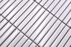 Mosaico ceramico dipinto a mano piastrelle di mosaico bianco lucido parete cucina bagno doccia MOS24-CG11_m
