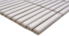 Mosaico ceramico dipinto a mano tessere di mosaico bianco antico lucido parete cucina bagno doccia MOS24-CG31_m