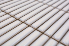 Mosaico ceramico dipinto a mano tessere di mosaico bianco antico lucido parete cucina bagno doccia MOS24-CG31_m