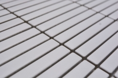 Mosaico ceramico dipinto a mano tessere di mosaico bianco opaco parete cucina bagno doccia MOS24-CG91_m