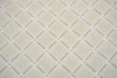 Piastrella di vetro a mosaico Grigio chiaro Crema Spots Doccia Parete bagno Parete cucina - MOS200-A05-N