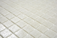 Piastrella di vetro a mosaico Grigio chiaro Crema Spots Doccia Parete bagno Parete cucina - MOS200-A05-N