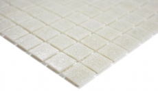 Piastrella di vetro a mosaico Grigio chiaro Crema Spots Doccia Parete bagno Parete cucina - MOS200-A05-N