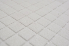 Piastrella di mosaico di vetro bianco antico grigio chiaro crema Classico incollata con carta - MOS200-A03
