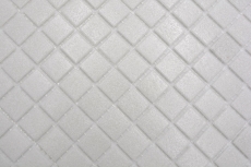 Piastrella di mosaico di vetro bianco antico grigio chiaro crema Classico incollata con carta - MOS200-A03