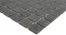 Mosaico di vetro per piscina mosaico galleggiante grigio basalto look grigio scuro carta-legato per piscina - MOS200-A09