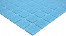 Piastrella di vetro a mosaico blu medio per piscina - 200-A13