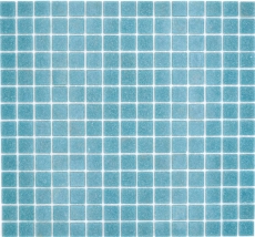 Piastrella di mosaico di vetro Pastello Blu Grigio Classico incollata su carta - MOS200-A52