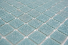 Piastrella di mosaico di vetro Pastello Blu Grigio Classico incollata su carta - MOS200-A52