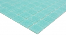 Mosaico di vetro Piastrella di mosaico verde turchese chiaro Schienale della cucina MOS200-A62