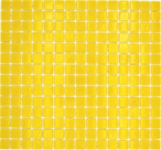 Mosaico di vetro Piastrella di mosaico giallo sole Schienale della cucina MOS200-A90
