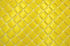 Mosaico di vetro Piastrella di mosaico giallo sole Schienale della cucina MOS200-A90