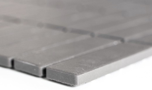 Piastrella a mosaico decorata a mano in ceramica grigio marrone fango non smaltata piatto doccia antiscivolo piastrella bagno cucina bagno - MOS24-CUST051