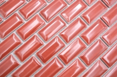 Mosaico ceramico da parete composito uni red MOS26-0912