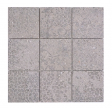 Mosaico ceramico in gres porcellanato grigio chiaro fantasia antracite MOS23-G7