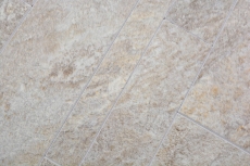 Tappetino autoadesivo in vinile effetto pietra beige grigio rettangolare MOS200-SP01