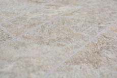 Tappetino autoadesivo in vinile effetto pietra beige grigio rettangolare MOS200-SP01