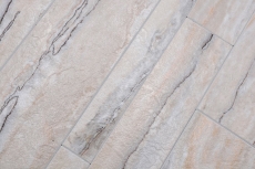 Tappetino autoadesivo in vinile effetto pietra bianco grigio oro rettangolare MOS200-SP06
