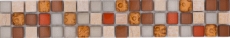 Pietra naturale bordo decorativo modanatura battiscopa vetro mosaico bordo accento decorazione - MOS92-BO1109