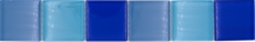 Mosaico di vetro tessere di vetro bordo blu lucido parete cucina bagno doccia MOS92-BO19480