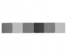Bordo a mosaico Borde mix grigio ceramica MOS14BOR-0123