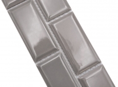 Bordo a mosaico Metro uni stone grey MOS26BORM-0202